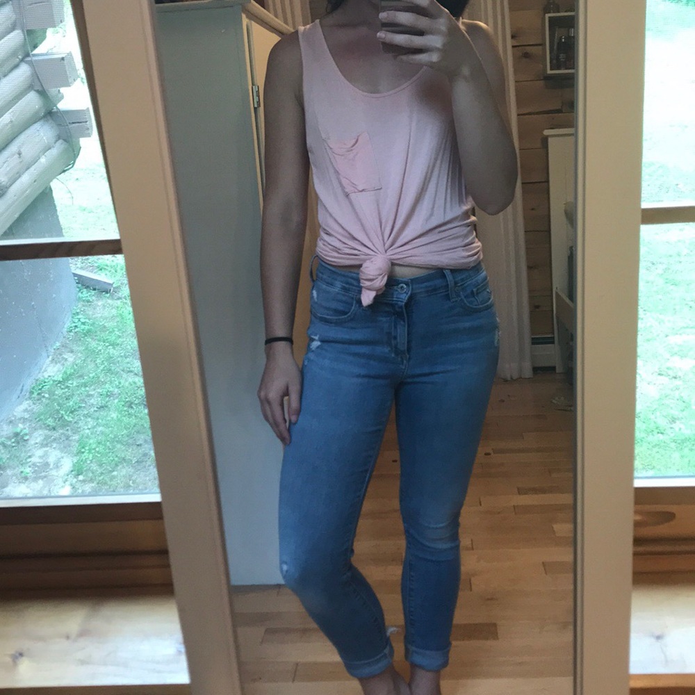 Pink tank top